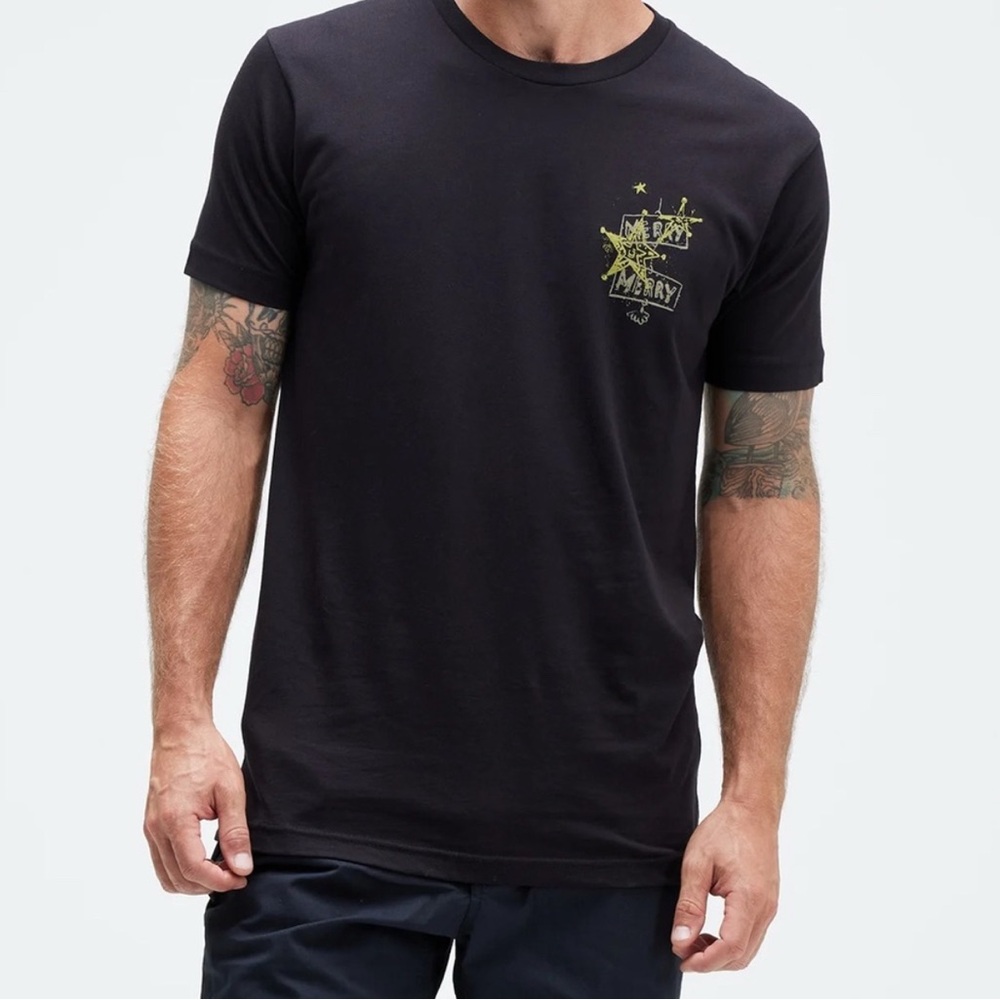Men's Black Graphic T-Shirt